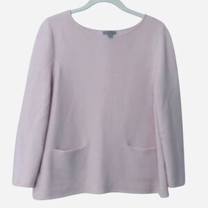 Cos 100% Lightweight Wool Crew Neck Crop Sweater Blush Pink Small
